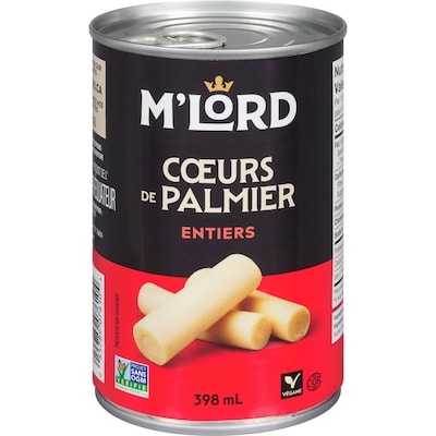 M’Lord Cœurs de palmier entier 398 ml, 1,01 $/100ml