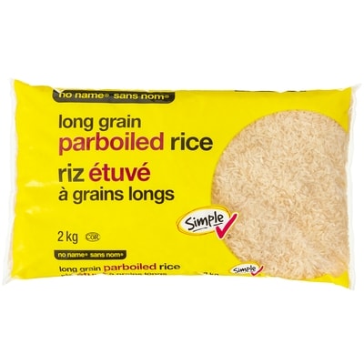 Sans Nom Riz étuvé à grains longs 2 kg, 0,35 $/100g