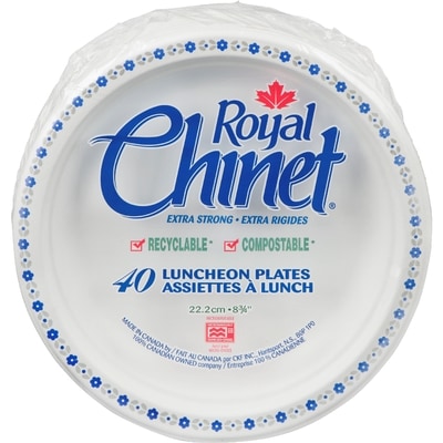Royal Chinet Luncheon Plate 40 ea, $0.20/1ea