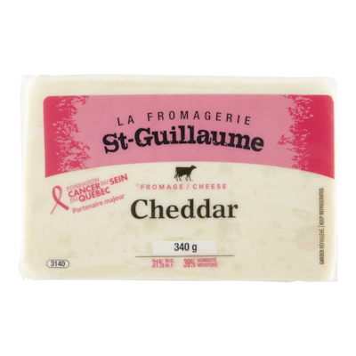 St Guillaume Fromage, cheddar doux coloré 340 g, 3,53 $/100g