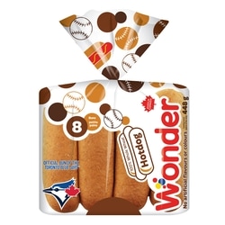 Wonder 100% Whole Wheat Hotdog Buns 8pk 8x60.0 g, $0.52/100g