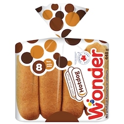 Wonder Pains à hot dog 100 % blé entier - 8 8x60.0 g, 0,83 $/100g