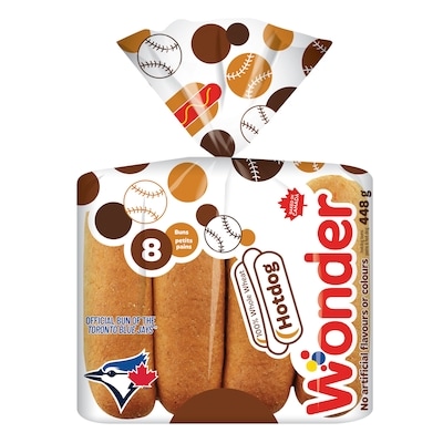Wonder Pains à hot dog 100 % blé entier - 8 8x60.0 g, 0,83 $/100g