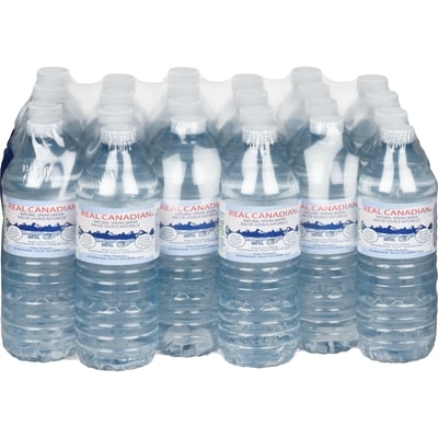 Real Canadian Natural Spring Water, 24-Pack 24x500.0 ml, $0.03/100ml