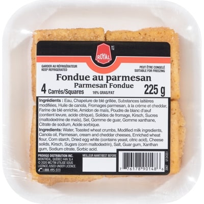 Royal Parmesan Fondue 225 g, $2.22/100g