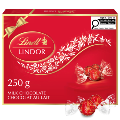 Lindt Truffes LINDOR Prestige au chocolat au lait – Boîte-cadeau 250 g, 9,20 $/100g