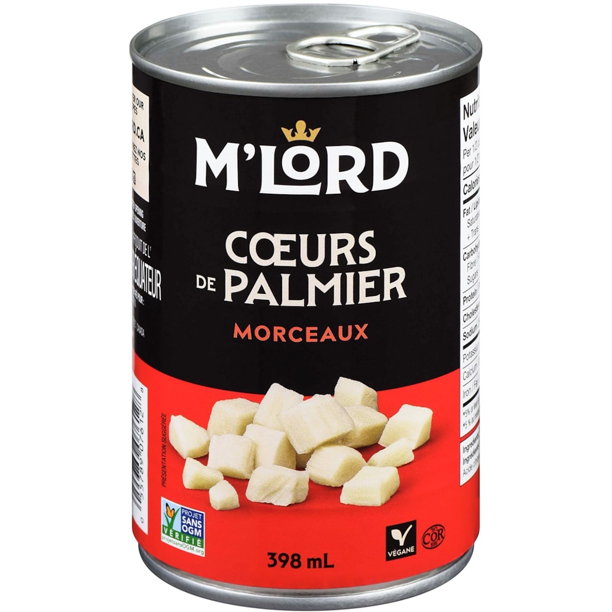 M’Lord Cœurs de palmier, en dés 398 ml, 1,13 $/100ml