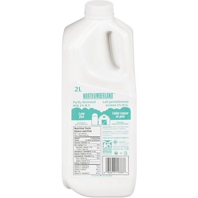 Northumberland 1% Milk 2 l, $0.26/100ml