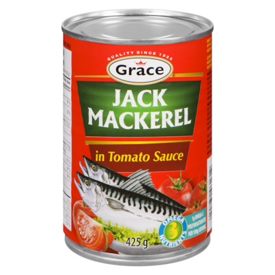 Grace Jack Mackerel in Tomato Sauce 425 g, $0.89/100g