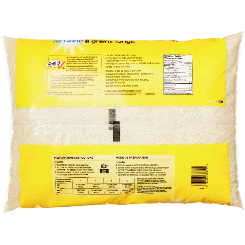 Long Grain White Rice Club Size