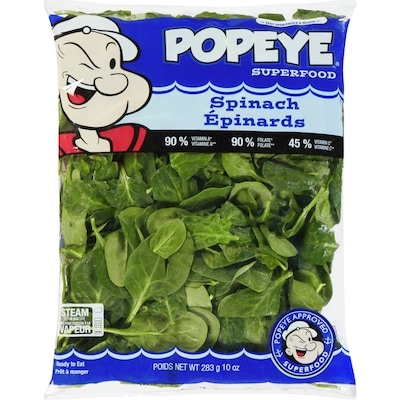 null Épinards en sac 283.5 g, 1,24 $/100g