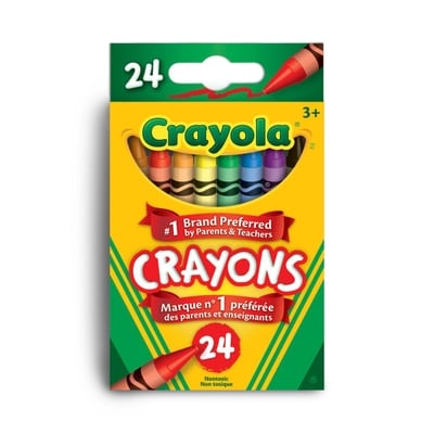 Crayola Crayons Crayola, paq. 24 24x1.0 ea, 0,10 $/1ch