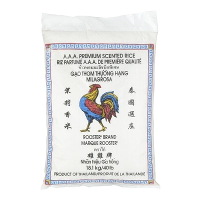 Rooster Riz parfumé au jasmin 18.1 kg, 0,22 $/100g