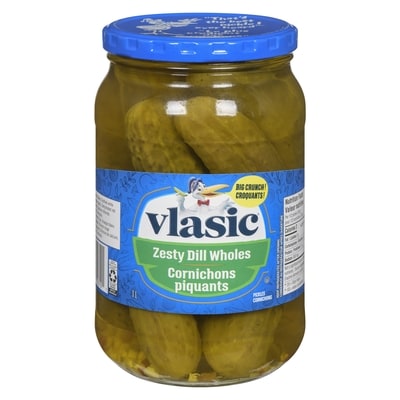 Vlasic Cornichons piquants 1 l, 0,70 $/100ml