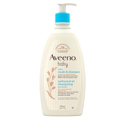 Aveeno Nettoyant et shampoing quotidien pour bébés, avoine naturelle, léger parfum 532 ml, 3,19 $/100ml