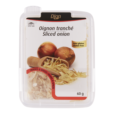 Dion Oignons, tranchés 60 g, 5,83 $/100g