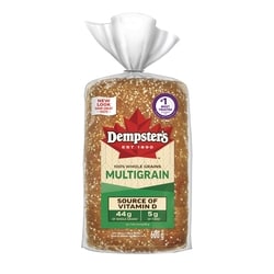 Dempster 100% Whole Grains Multigrain Bread 600 g, $0.75/100g