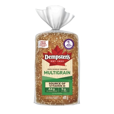 Dempster 100% Whole Grains Multigrain Bread 600 g, $0.83/100g