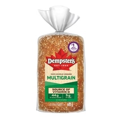 Dempster's 100% Whole Grains Multigrain Bread 600 g, $0.83/100g