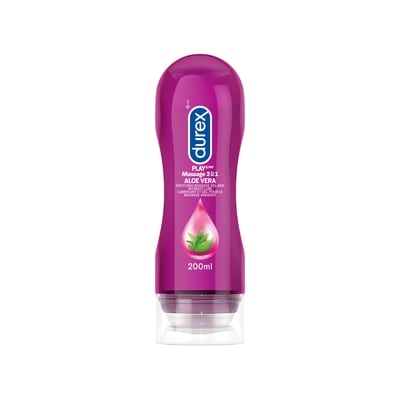 Durex Lubrifiant personnel et gel à massage contenant de l’aloès Durex Play massage 2 en 1 (200 ml) 200 ml, 8,00 $/100ml