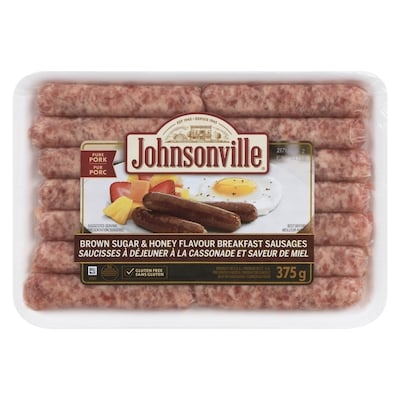 Johnsonville Saucisse à déjeuner à saveur de cassonade et miel 375 g, 2,00 $/100g