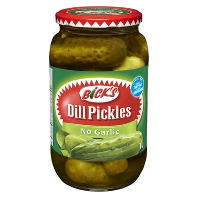 Bicks No Garlic Dill Pickles 1 l, $0.70/100ml