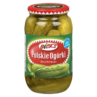 Bicks Pickles Polskie Ogórki Dill 1 l, $0.55/100ml