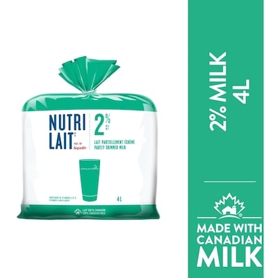 Nutrilait 2% Milk 4 l, $0.20/100ml
