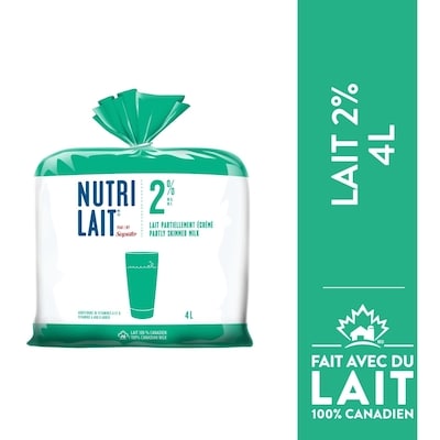 Nutrilait Lait 2 % 4 l, 0,20 $/100ml