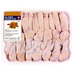 President's Choice Air-Chilled Split Chicken Wings, Club Pack $11.66/1kg $5.29/1lb