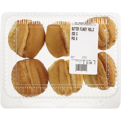 null Rolls, Butter Flakey 170 g, $1.76/100g