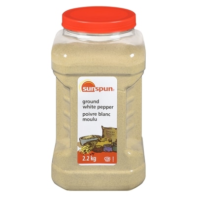 Sunspun Ground White Pepper 2.2 kg, $2.00/100g