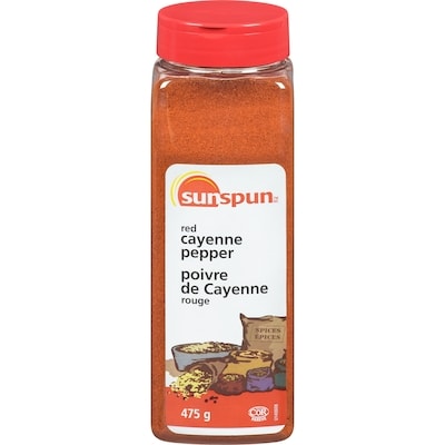 Sunspun Red Cayenne Pepper 475 g, $1.32/100g