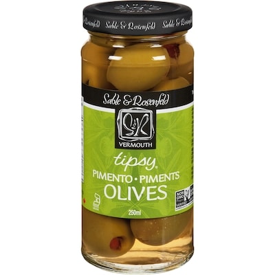 S&R Tipsy Olives 250 ml, $2.60/100ml