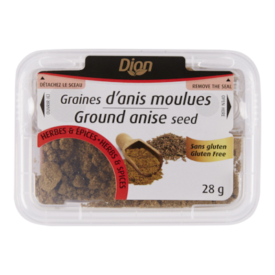 Dion Graines d’anis moulues 28 g, 12,46 $/100g