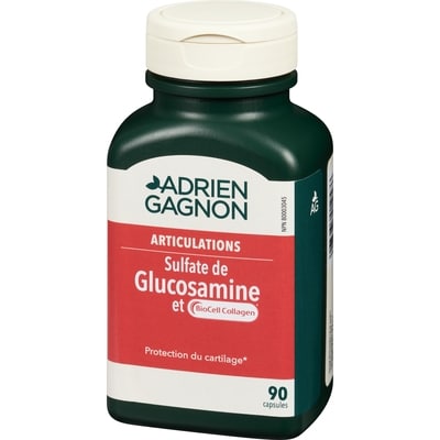 AdrienGagnon Articulations BioCell Collagen Sulfate de Glucosamine et Collagène Type II 90 Capsules