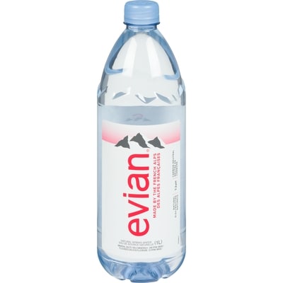 Evian Eau de source naturelle 12x1.0 l, 0,26 $/100ml