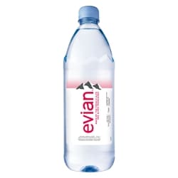 Evian 1L bouteille 1 l, 0,38 $/100ml