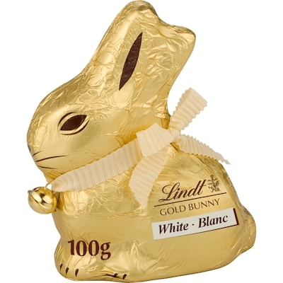 Lindt Lapin de Pâques en chocolat blanc GOLD BUNNY  100 g, 10,00 $/100g