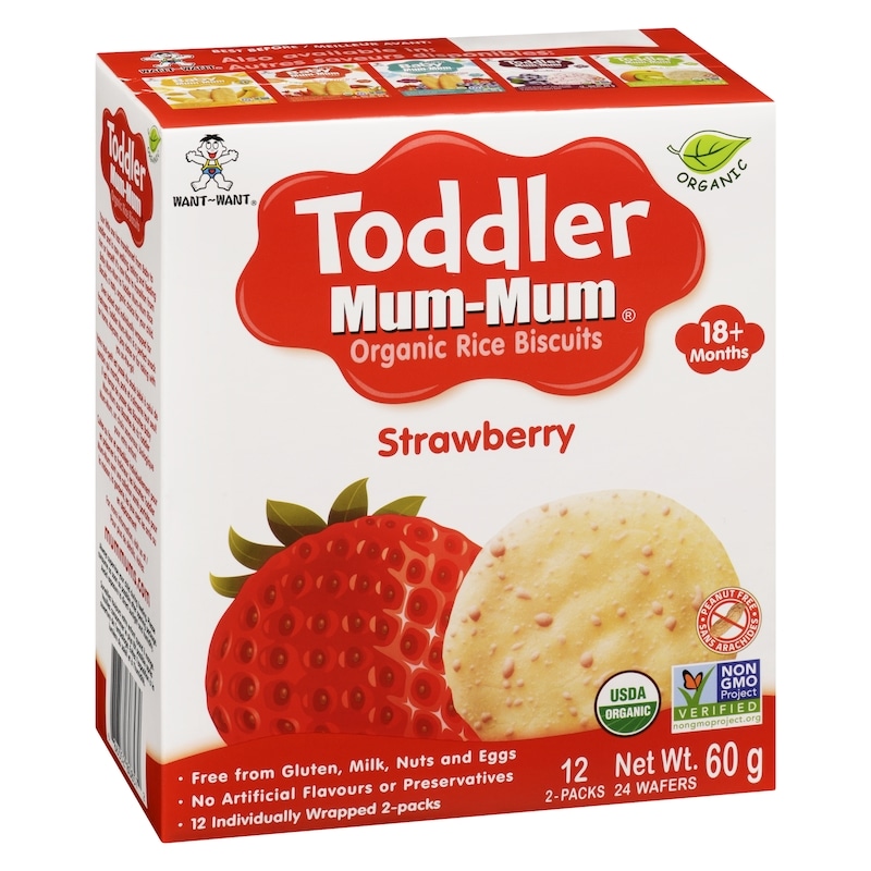 Organic Kids Mum Mum Toddler, Strawberry