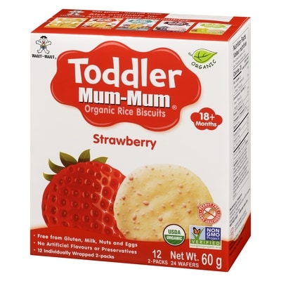 Organic Kids Mum Mum Toddler, Strawberry