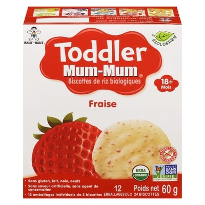 Hot Kid Mum-Mum pour tout-petits fraise biologique 60 g, 6,32 $/100g