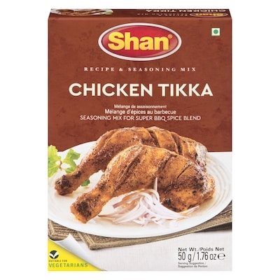 Shan Mélange d’épices pour poulet tikka au barbecue 50 g, 3,98 $/100g