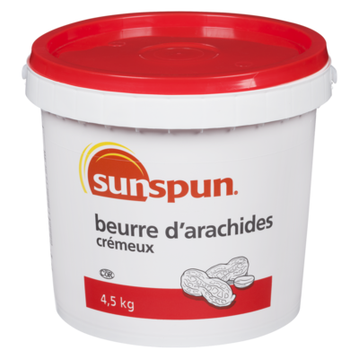 Sunspun Beurre d'arachides crémeux 4.5 kg, 0,58 $/100g