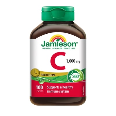 Jamieson Vitamin C 1,000 mg Timed Release Caplets 100 ea, $0.17/1ea