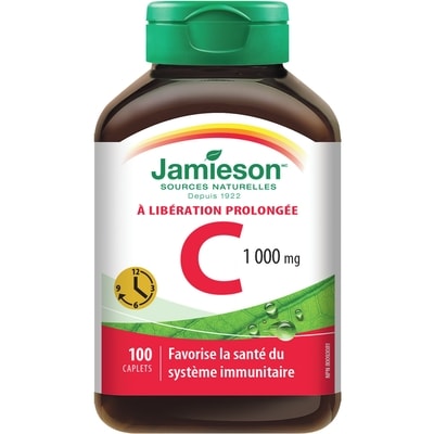 Jamieson Comprimés à dégagement graduel de vitamine C 1 000 mg 100 ea, 0,11 $/1ch