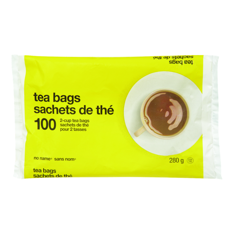 No Name 2-Cup Black Tea Bags - 100 ea | Zehrs