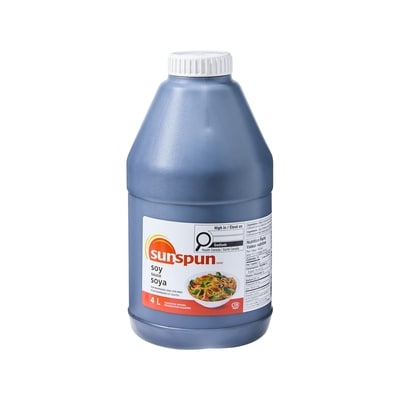 Sunspun Sauce soja régulière 4 l, 0,39 $/100ml
