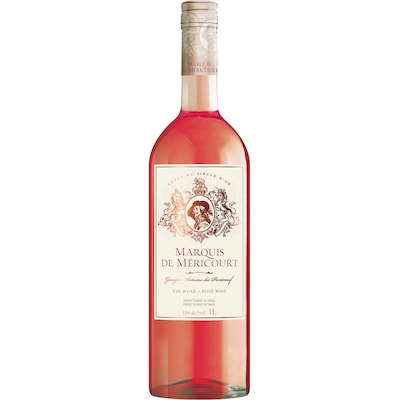 Marquis De Mericourt Vin rosé Marquis Georges Antoine du Pontneuf (Pièce d’identité requise au moment du ramassage) 1 l, 1,40 $/100ml