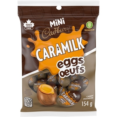 Cadbury Friandise CARAMILK mini œuf, friandises pour le panier de Pâques, emballés individuellement 154 g, 5,19 $/100g